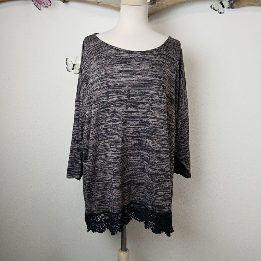 Shannon Ford New York heathered sweater tunic